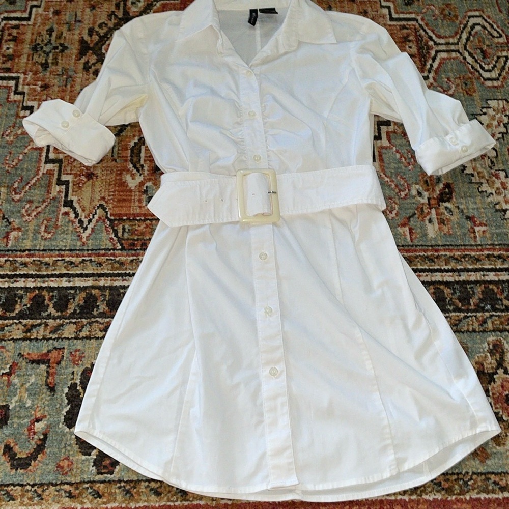 Long Belted Blouse